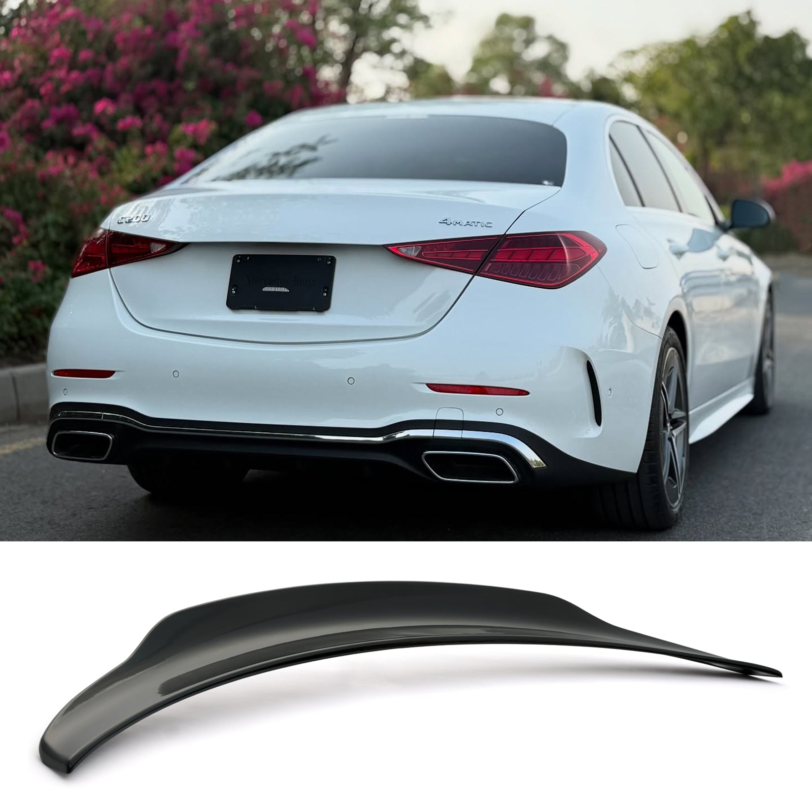 FOR 2022-2025 Mercedes Benz W206 C300 C43 Sedan PSM Style Trunk Spoiler