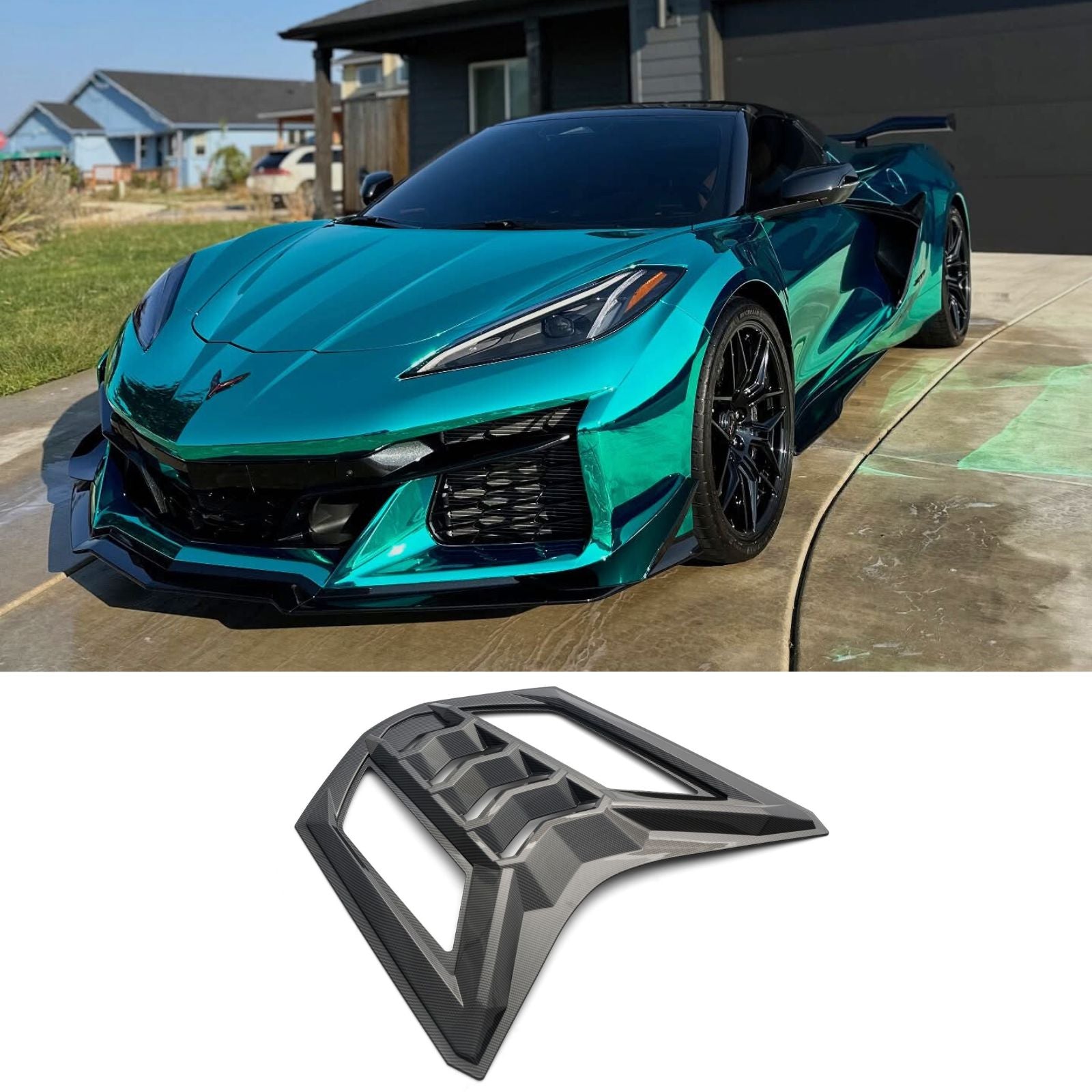 For Corvette C8 Z51 2020-2025 Rear Split Window