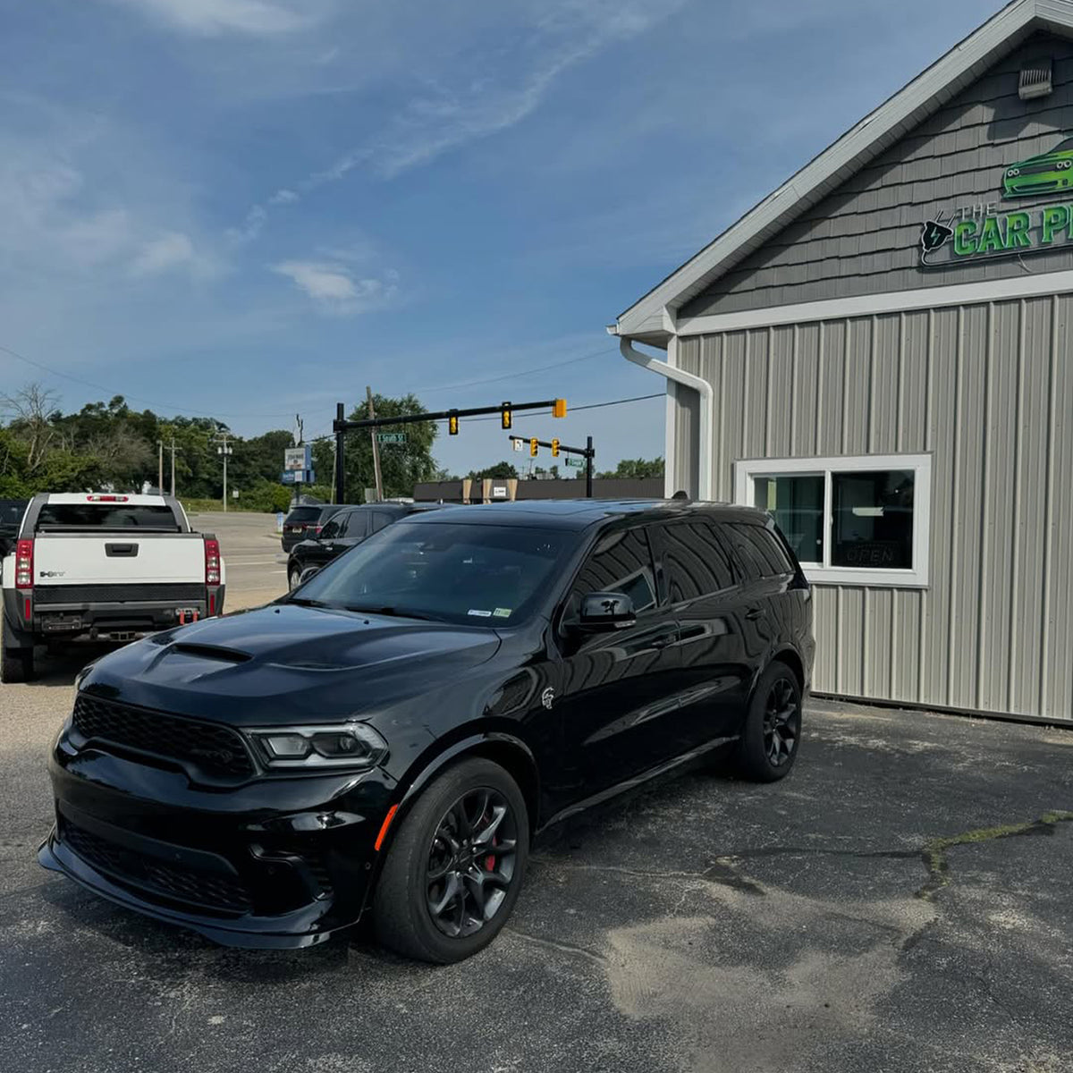 For 2021-2025 Dodge Durango Front Bumper Lip & Rear Diffuser