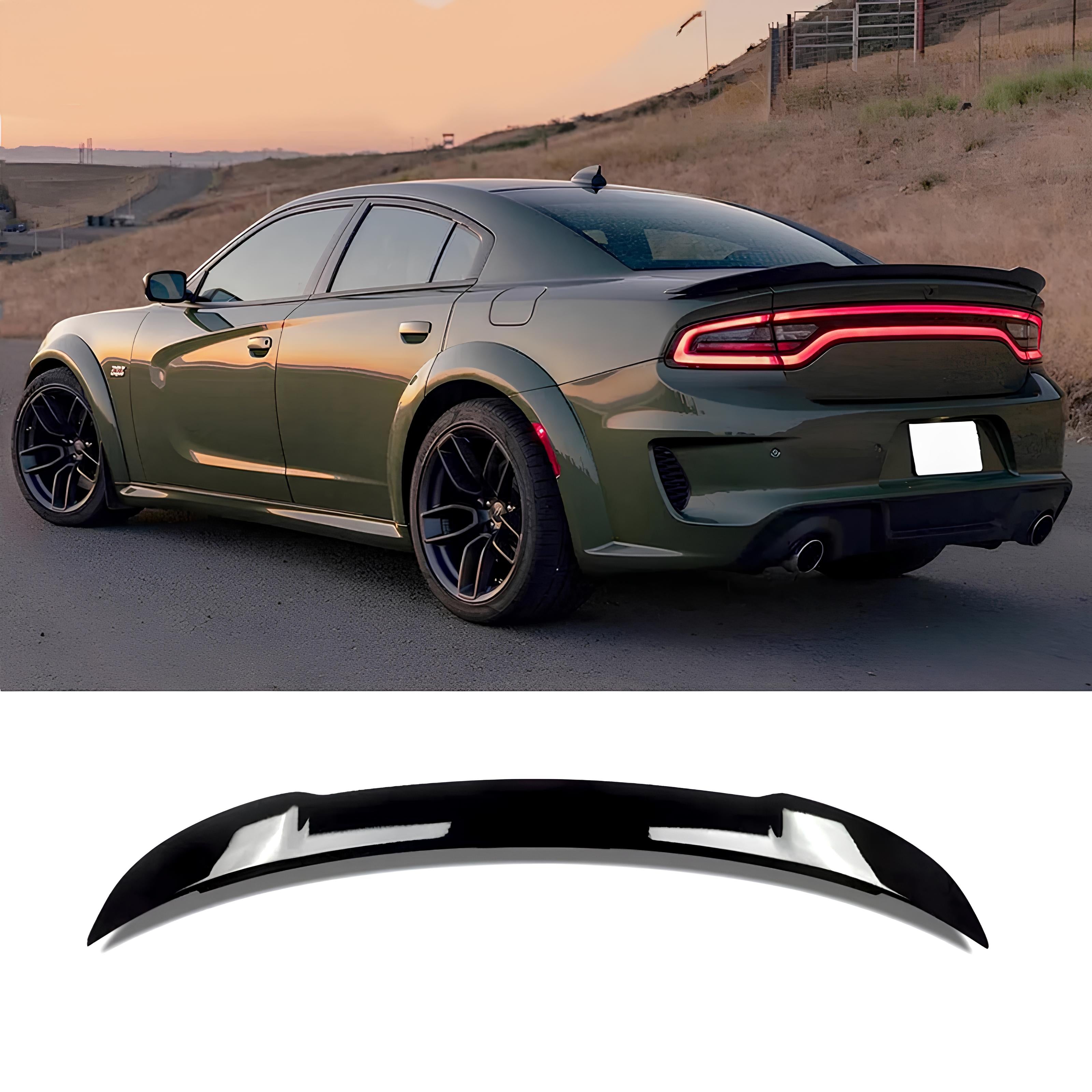 For 2011-2023 Dodge Charger SRT Hellcat Style Rear Trunk Spoiler Wing