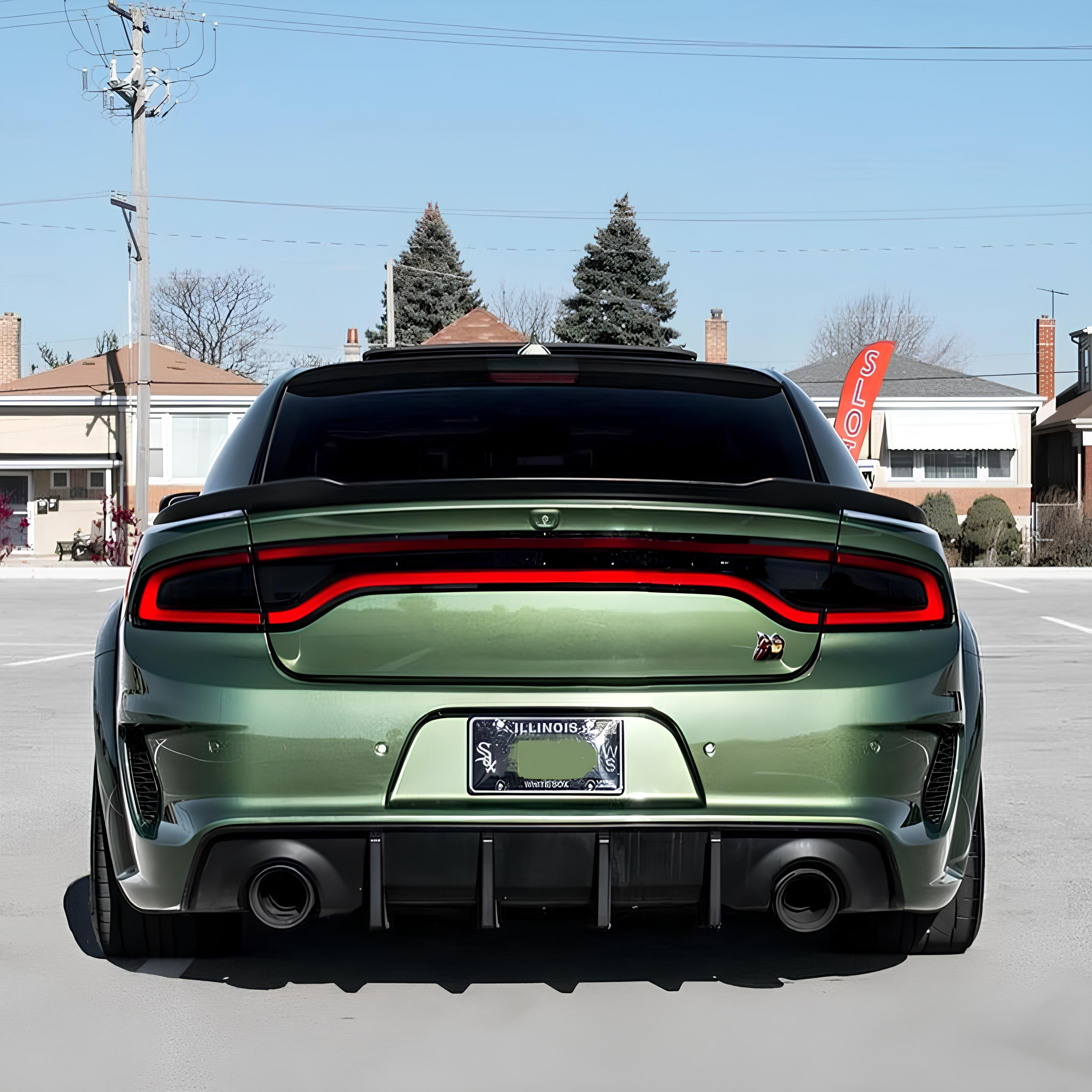 For 2011-2023 Dodge Charger SRT Hellcat Style Rear Trunk Spoiler Wing