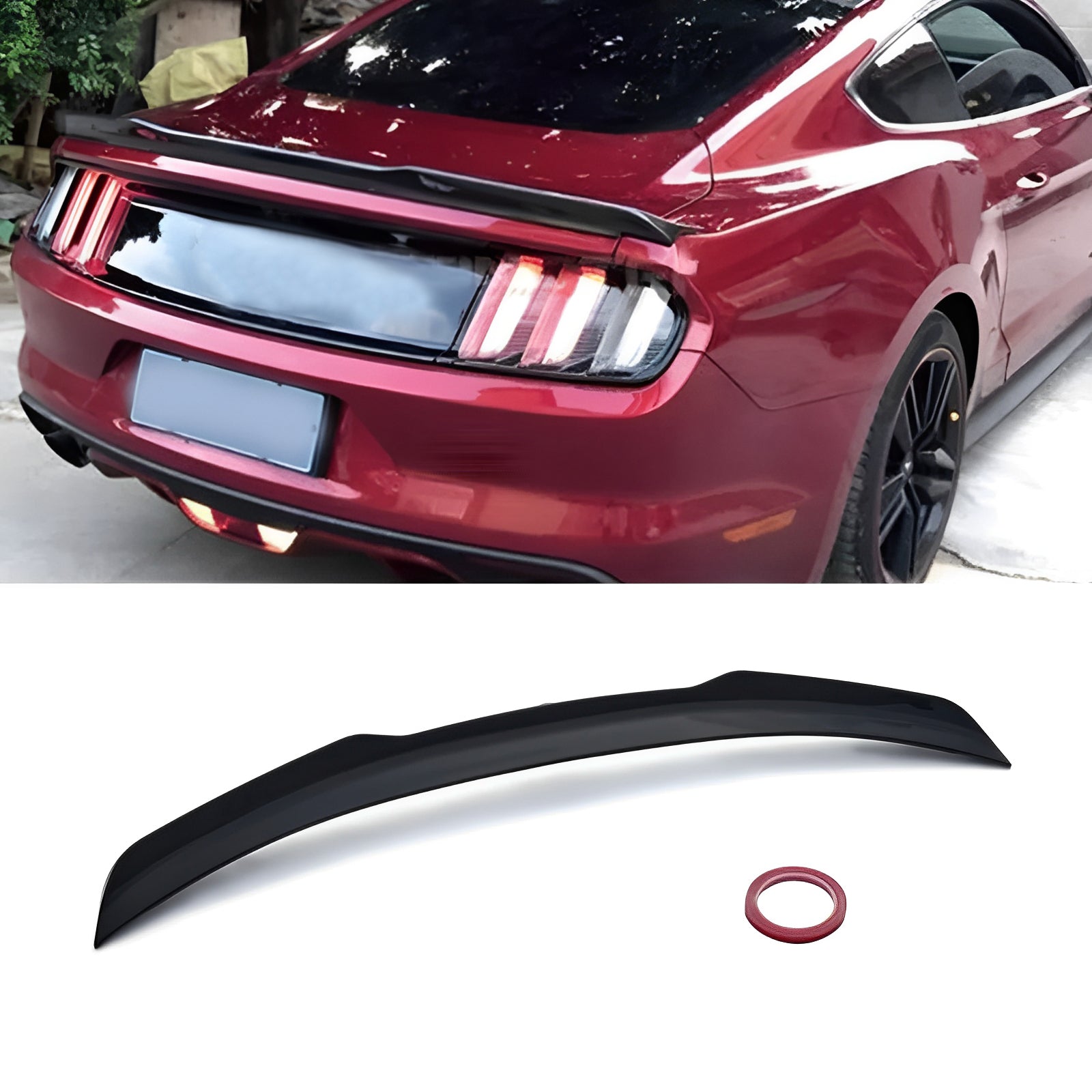 Rear Trunk Spoiler Wing 2015-2023 Ford Mustang GT500 GT350 W2-2