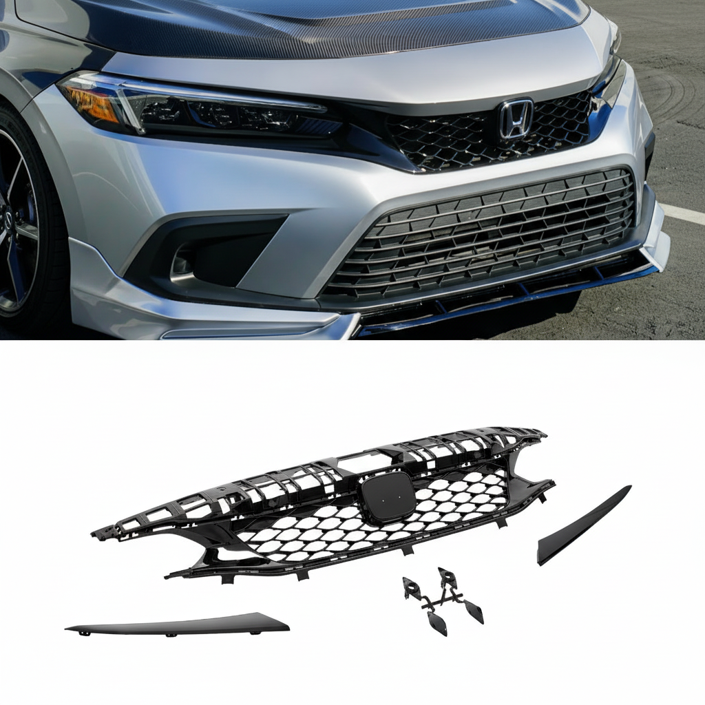 For 2022-2024 Honda Civic SI & Type-R Front Grille(Upper)