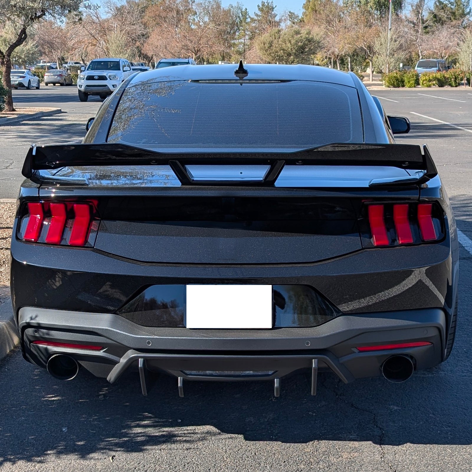 Rear Bumper Diffuser For Ford Mustang 24-25 W2-1