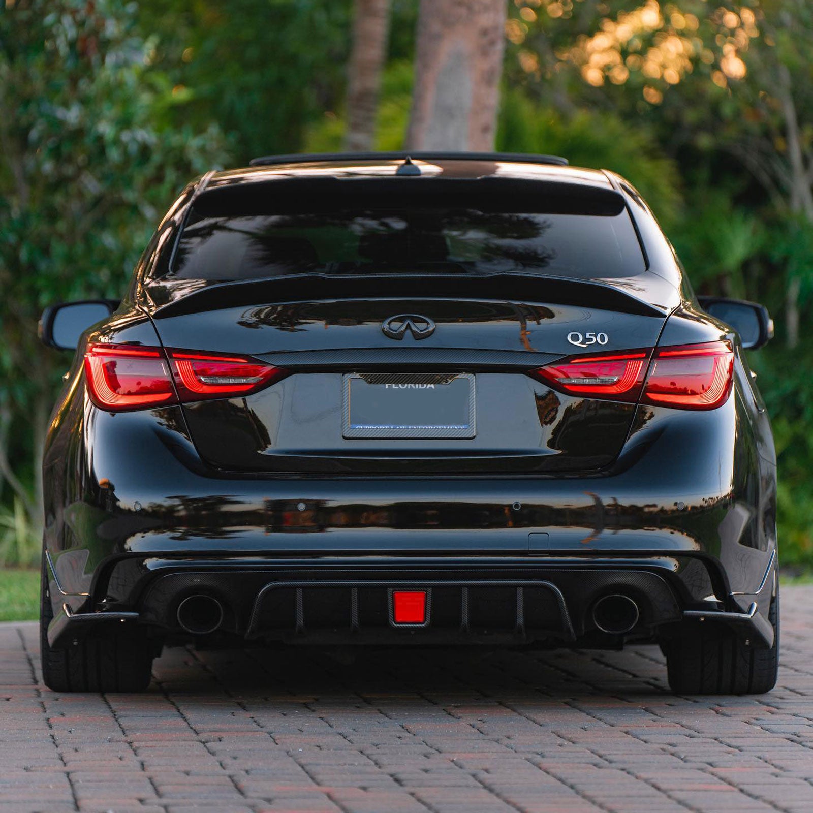 Rear Bumper Lip For Infiniti Q50 2018-2024