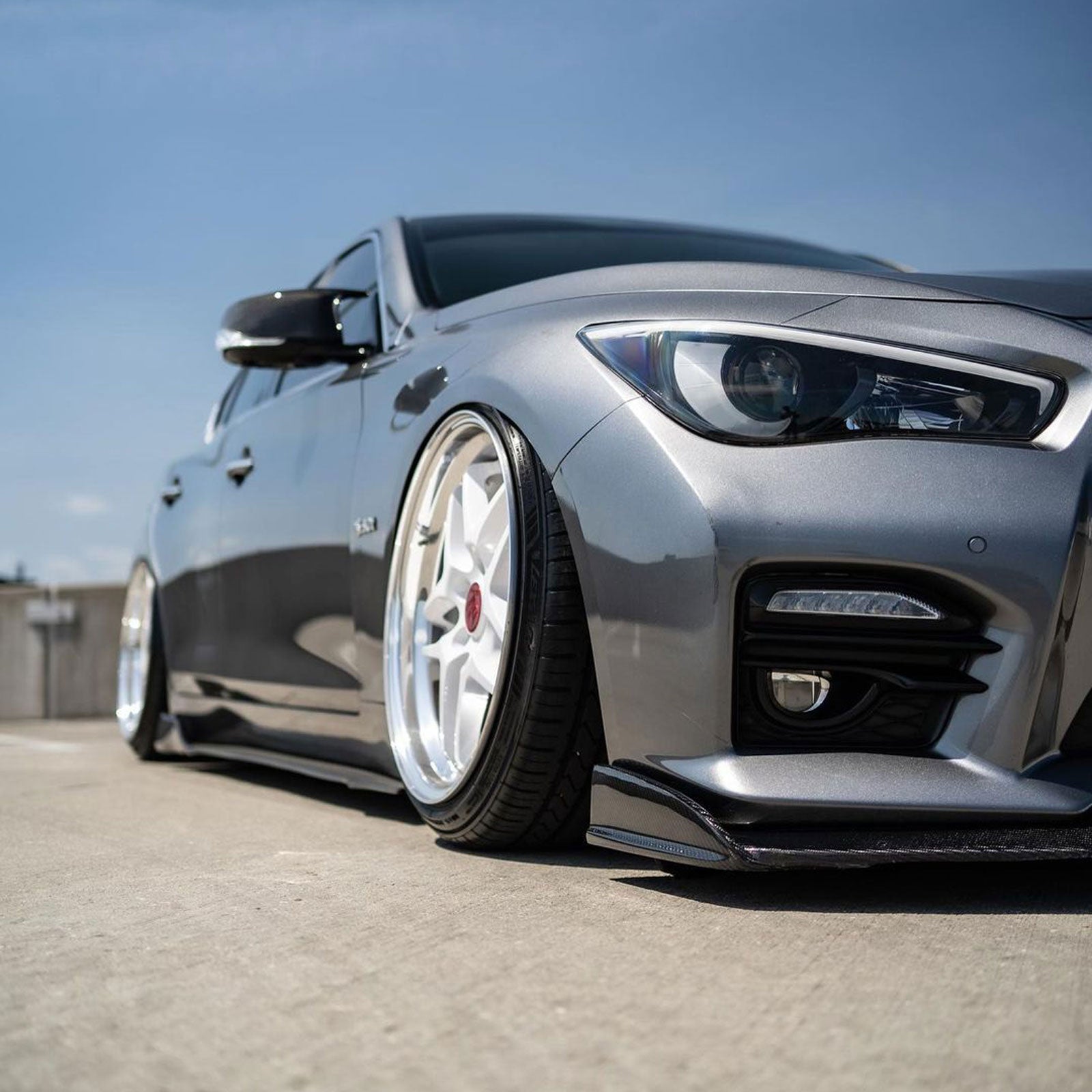 Q50 Front For Infiniti Q50 2014-2017 Sport Model Front Bumper Lip – w2bodykits