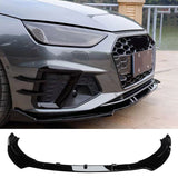 For Audi A4 S4 2020 2021 2022 2023 Front Bumper Lip