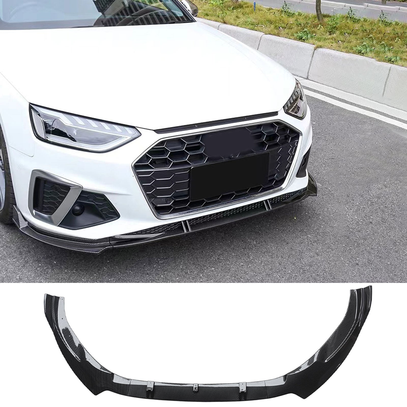 For Audi A4 S4 2020 2021 2022 2023 Front Bumper Lip