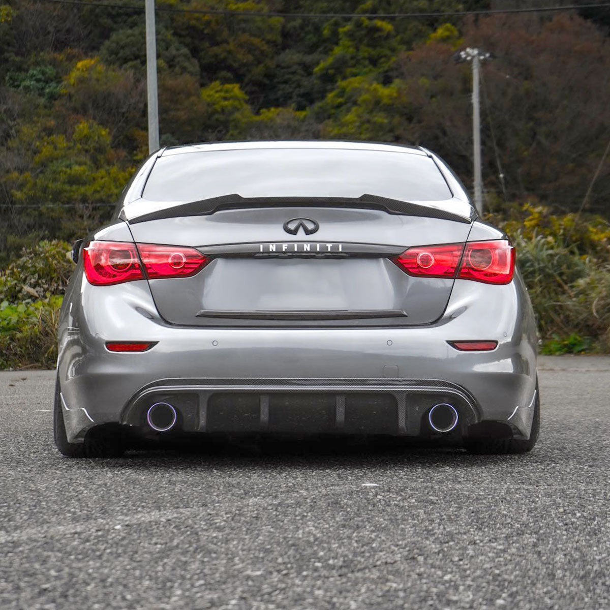 Rear Bumper Lip For Infiniti Q50 2014-2017